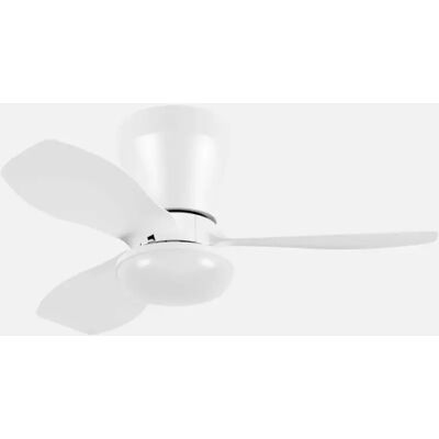 Ventilateur plafond FABRILAMP CAIN blanc 62 cm LED 15 W - Publicité Ventilateur plafond FABRILAMP CAIN blanc 62 cm LED 15 W - Publicité