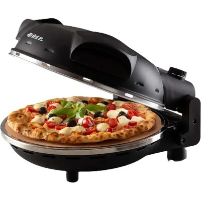 Ariete Four à pizza noir 1200 W avec pierre réfractaire - Publicité Ariete Four à pizza noir 1200 W avec pierre réfractaire - Publicité