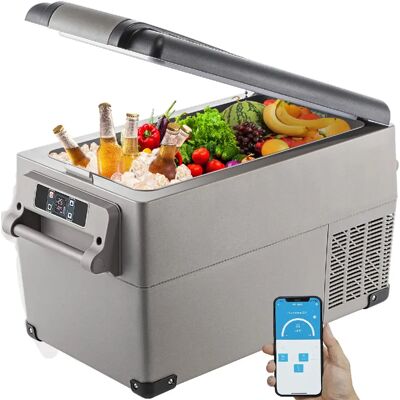 Vevor 1.23Cuft réfrigérateur portable compress. véhicule 220V - Publicité Vevor 1.23Cuft réfrigérateur portable compress. véhicule 220V - Publicité