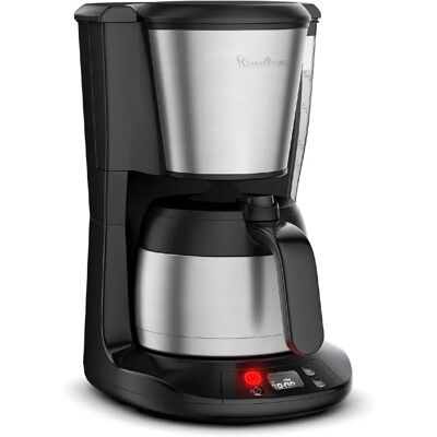 Moulinex Cafetière Filtre Programmable Inox 0,9 L Isotherme - Publicité Moulinex Cafetière Filtre Programmable Inox 0,9 L Isotherme - Publicité
