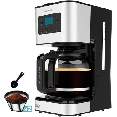 Cecotec Cafetière filtre 1,5 L Programmable 950 W - Publicité Cecotec Cafetière filtre 1,5 L Programmable 950 W - Publicité