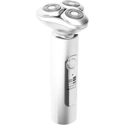 Avizar Rasoir Électrique Sans Fil à 3 Lames avec Écran LED et Fonction Travel Lock Argent - Publicité Avizar Rasoir Électrique Sans Fil à 3 Lames avec Écran LED et Fonction Travel Lock Argent - Publicité