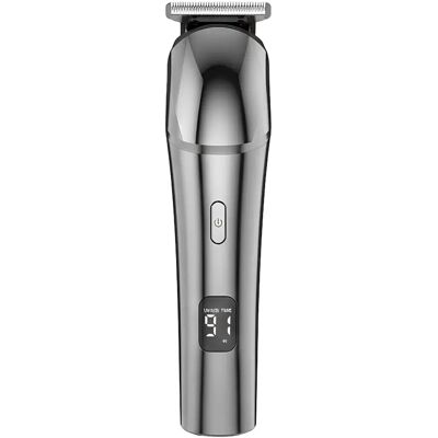 Avizar Tondeuse Cheveux Sans Fil 5W Étanche Rechargeable avec écran LED Argent - Publicité Avizar Tondeuse Cheveux Sans Fil 5W Étanche Rechargeable avec écran LED Argent - Publicité