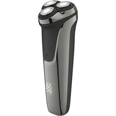 Avizar Rasoir Rotatif Électrique Intelligent Étanche Rechargeable avec 3 Têtes Gris - Publicité Avizar Rasoir Rotatif Électrique Intelligent Étanche Rechargeable avec 3 Têtes Gris - Publicité