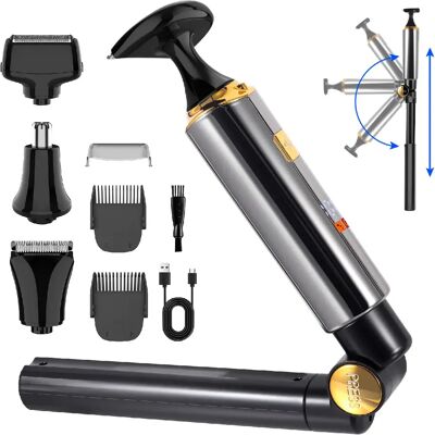Tondeuse Corps Set 4-en-1 HATTEKER Tondeuse barbe, Rasoir, Tondeuse nez Argent - Publicité Tondeuse Corps Set 4-en-1 HATTEKER Tondeuse barbe, Rasoir, Tondeuse nez Argent - Publicité