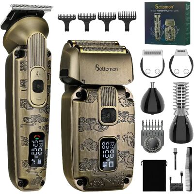Hatteker Tondeuse Cheveux 4-en-1 & Rasoir à Feuilles pour Homme – Taille-barbe, Nez et Corps - Publicité Hatteker Tondeuse Cheveux 4-en-1 & Rasoir à Feuilles pour Homme – Taille-barbe, Nez et Corps - Publicité