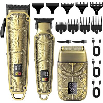 Hatteker Tondeuse Cheveux, Taille-barbe, Rasoir Électrique – Set de Toilettage Homme Sans Fil - Publicité Hatteker Tondeuse Cheveux, Taille-barbe, Rasoir Électrique – Set de Toilettage Homme Sans Fil - Publicité