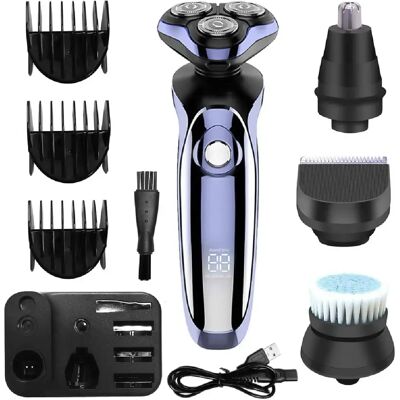 Rasoir électrique FK-8600 HATTEKER Tondeuse Cheveux Longs, Tête Rasage Rotative 4-en-1 - Publicité Rasoir électrique FK-8600 HATTEKER Tondeuse Cheveux Longs, Tête Rasage Rotative 4-en-1 - Publicité