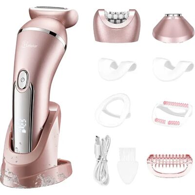 Hatteker Épilateur RSCX-9612 3 en 1 HATEKER Rasoir Pour Femmes épilateur Facial rose - Publicité Hatteker Épilateur RSCX-9612 3 en 1 HATEKER Rasoir Pour Femmes épilateur Facial rose - Publicité