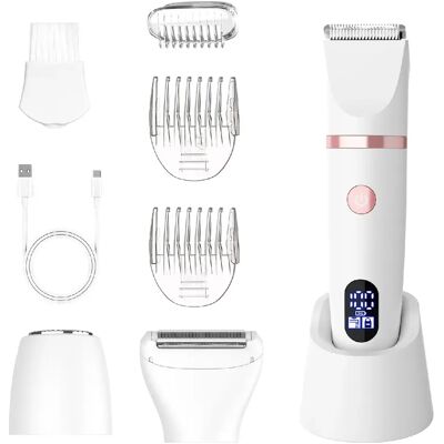 Épilateur RFC-2018 Femmes Rasoir HATTEKER Tondeuse Poils Visage 3-en-1 Wet&Dry Blanc - Publicité Épilateur RFC-2018 Femmes Rasoir HATTEKER Tondeuse Poils Visage 3-en-1 Wet&Dry Blanc - Publicité
