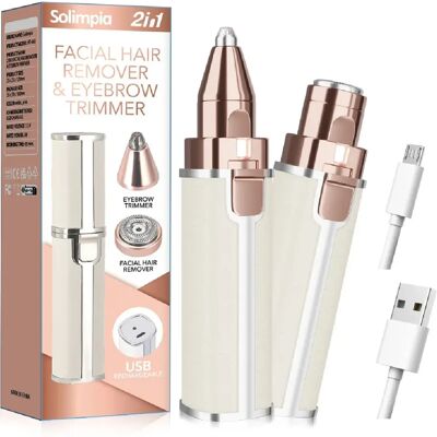 Épilateur Facial 2 en 1 HATTEKER HT-668 Rechargeable Wet&Dry - Publicité Épilateur Facial 2 en 1 HATTEKER HT-668 Rechargeable Wet&Dry - Publicité