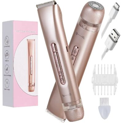 Épilateur TMQ-4 2-en-1 HATTEKER Pour Femmes, Tondeuse Pour Visage,Wet&Dry - Publicité Épilateur TMQ-4 2-en-1 HATTEKER Pour Femmes, Tondeuse Pour Visage,Wet&Dry - Publicité