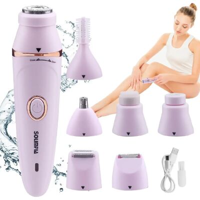 HATTEKER HT-518 Épilateur femmes rasoir le visage, les sourcils et le nez, sans fil rose - Publicité HATTEKER HT-518 Épilateur femmes rasoir le visage, les sourcils et le nez, sans fil rose - Publicité