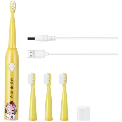 Universal Brosse à dents électrique pour enfants USB (Jaune) - Publicité Universal Brosse à dents électrique pour enfants USB (Jaune) - Publicité