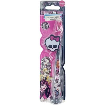 Brosse à dents pour enfants Monster High de Tinokou - Multicolore - Design ergonomique - Publicité Brosse à dents pour enfants Monster High de Tinokou - Multicolore - Design ergonomique - Publicité