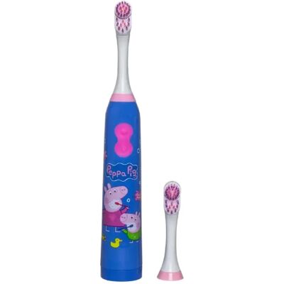 Brosse à dents électrique Peppa Pig de Tinokou - Soin bucco-dentaire enfant - Publicité Brosse à dents électrique Peppa Pig de Tinokou - Soin bucco-dentaire enfant - Publicité