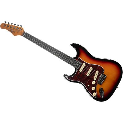 Eko Guitare électrique ST300 - Sunburst - Publicité Eko Guitare électrique ST300 - Sunburst - Publicité