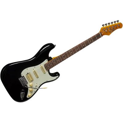 Eko Guitare électrique ST 350 Black - Noir - Publicité Eko Guitare électrique ST 350 Black - Noir - Publicité