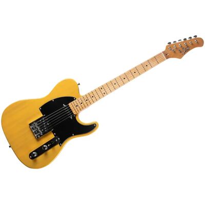 Eko Guitare électrique TL401 Butterscotch - Blonde - Publicité Eko Guitare électrique TL401 Butterscotch - Blonde - Publicité