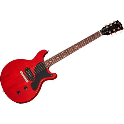 Gibson Les Paul Junior Double Cut Vintage Cherry - Rouge - Publicité Gibson Les Paul Junior Double Cut Vintage Cherry - Rouge - Publicité