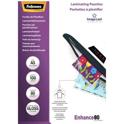 Fellowes Couvertures Plastification A5 - 100 Unités - Publicité Fellowes Couvertures Plastification A5 - 100 Unités - Publicité