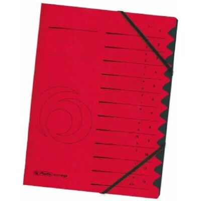 Herlitz Trieur A4 - Rouge - Publicité Herlitz Trieur A4 - Rouge - Publicité