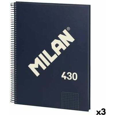 Milan Carnet 430 Bleu A4 - Publicité Milan Carnet 430 Bleu A4 - Publicité