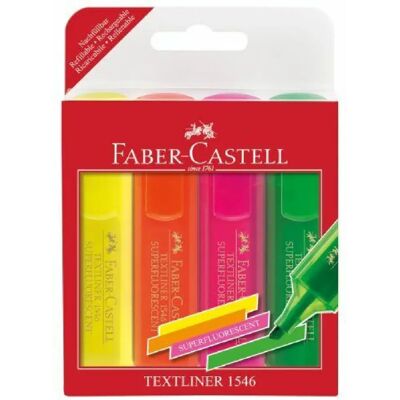 FABER-CASTELL Surligneurs Textliner 1546 - Assortis - Publicité FABER-CASTELL Surligneurs Textliner 1546 - Assortis - Publicité