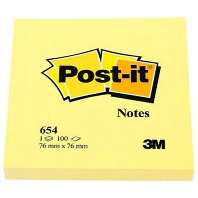 Notes Adhésives Post-it CANARY YELLOW - Publicité Notes Adhésives Post-it CANARY YELLOW - Publicité