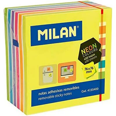 Milan Bloc de Notes Neon Jaune - Publicité Milan Bloc de Notes Neon Jaune - Publicité