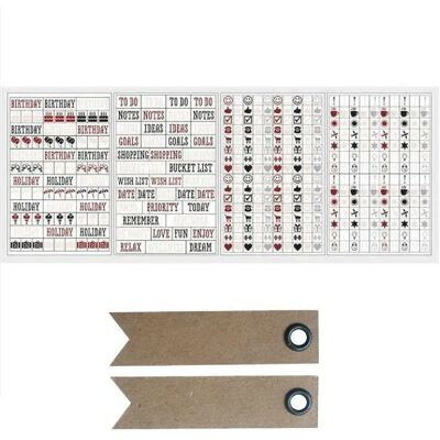Youdoit Stickers calendrier + Étiquettes kraft - Publicité Youdoit Stickers calendrier + Étiquettes kraft - Publicité