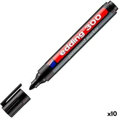 Edding Marqueur Permanent 300 - Noir - Publicité Edding Marqueur Permanent 300 - Noir - Publicité