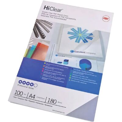 GBC Couvertures de reliure HiClear A4 - Publicité GBC Couvertures de reliure HiClear A4 - Publicité