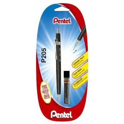 Pentel P205 Noir - Publicité Pentel P205 Noir - Publicité