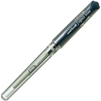 Uni-Ball Biros Signo Broad UM-153 Bleu - Publicité Uni-Ball Biros Signo Broad UM-153 Bleu - Publicité
