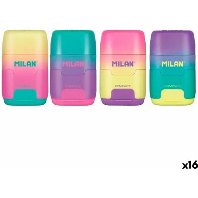 Milan Ensemble Gomme et Taille-Crayon Sunset - Publicité Milan Ensemble Gomme et Taille-Crayon Sunset - Publicité