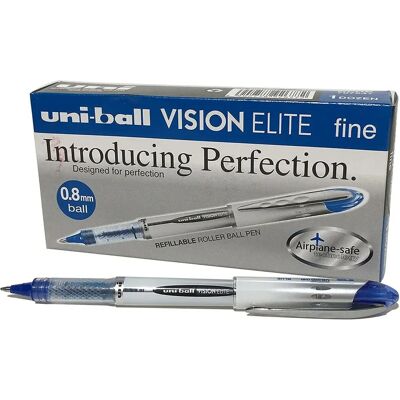 Uni-Ball Vision Elite UB-200 - Bleu - Publicité Uni-Ball Vision Elite UB-200 - Bleu - Publicité