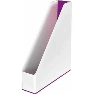 Porte-revues Leitz Blanc Violet A4 - Publicité Porte-revues Leitz Blanc Violet A4 - Publicité
