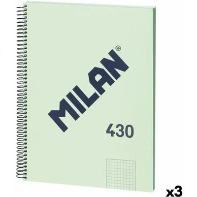 Milan Carnet A4 Vert - Publicité Milan Carnet A4 Vert - Publicité