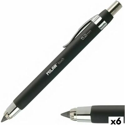 Milan Portemines Touch - Noir 5,2 mm - Publicité Milan Portemines Touch - Noir 5,2 mm - Publicité