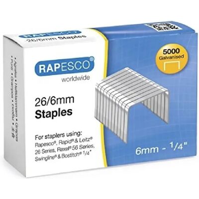 Rapesco Agrafeuse 26/6 mm - 5000 agrafes - Publicité Rapesco Agrafeuse 26/6 mm - 5000 agrafes - Publicité