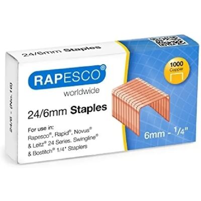 Rapesco Agrafes 21/6 - Lot de 1000 - Publicité Rapesco Agrafes 21/6 - Lot de 1000 - Publicité