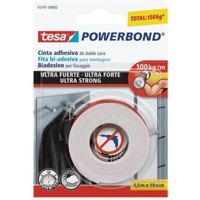 Tesa Ruban adhésif Powerbond Ultra Strong - Blanc - Publicité Tesa Ruban adhésif Powerbond Ultra Strong - Blanc - Publicité