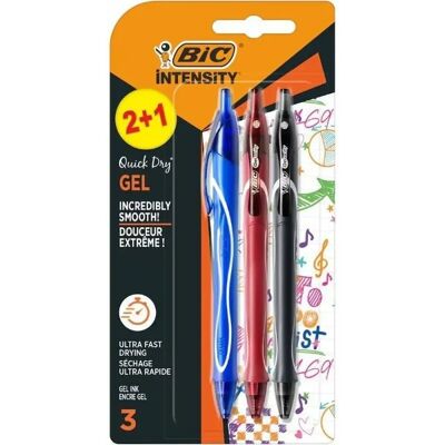 Ensemble de Stylos Bic Gelocity Quick Dry 972035 - Publicité Ensemble de Stylos Bic Gelocity Quick Dry 972035 - Publicité
