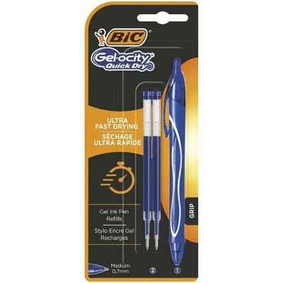 stylo à encre liquide Bic Gelocity Quick Dry 951757 Bleu - Publicité stylo à encre liquide Bic Gelocity Quick Dry 951757 Bleu - Publicité
