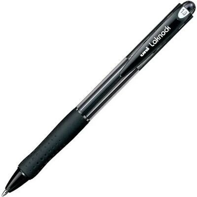 Uni Ball stylo à encre liquide Uni-Ball Rollerball Laknock SN-100 Noir 0,4 mm (12 Pièces) - Publicité Uni Ball stylo à encre liquide Uni-Ball Rollerball Laknock SN-100 Noir 0,4 mm (12 Pièces) - Publicité