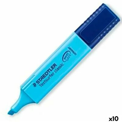 Marqueur fluorescent Staedtler Textsurfer Classic Bleu 10 Unités - Publicité Marqueur fluorescent Staedtler Textsurfer Classic Bleu 10 Unités - Publicité