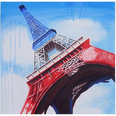Mendler Tour Eiffel tricolore - 100 cm - Publicité Mendler Tour Eiffel tricolore - 100 cm - Publicité