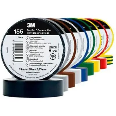 Ruban isolant Temflex 155 PVC 19mm x 20m - Bande isolante - Publicité Ruban isolant Temflex 155 PVC 19mm x 20m - Bande isolante - Publicité