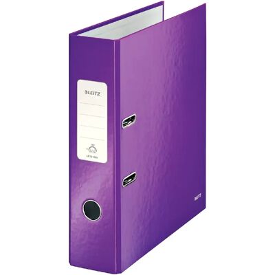 Leitz Lot de 10 classeurs Wow - Violet - Publicité Leitz Lot de 10 classeurs Wow - Violet - Publicité